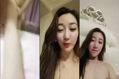 The temperamental young woman is very beautiful, with a face full of drama, and her expression is enjoying the hard blowjob without a condom, and the pussy is close-up with semen flowing out of the pussy