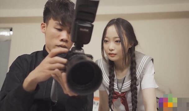 JK girl from Jelly Media was teased by the photographer using aphrodisiac