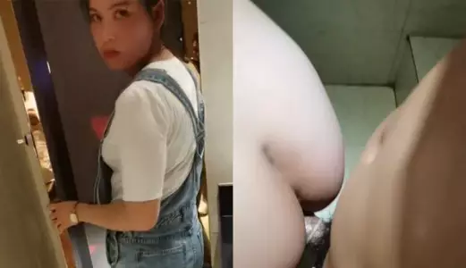 The beautiful busty hostess makes the guy love her so much that he touches her in the toilet and fucks her from behind! So cool! He is willing to let her go until he cums in her with a condom!