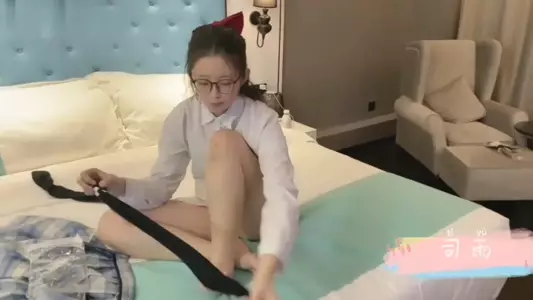 Si Yu goddess student uniform burst into sex facial cumshot