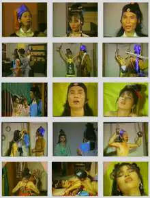 Male cheating female out of the wall