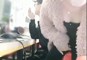 Hungry pure anchorwoman live internet cafe seduce security guard duty room.