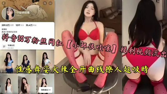 Shake the sound 350000 fans net red [Xiao Zou is very wow] welfare video outflow, sexy dance hot full open curve provocative super eye-catching