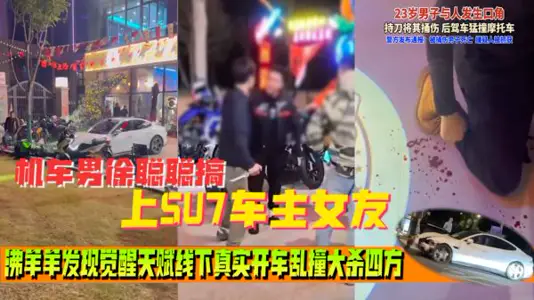The whole story of Xiaomi su7 is that the owner of the Su7 was ridiculed by the motorcycle owner, who went to the meeting with a single knife and stabbed the motorcycle owner to death.