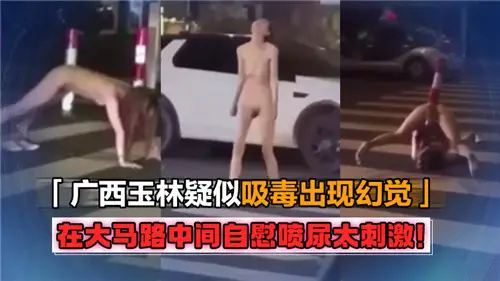 Suspected hallucinations masturbating in the middle of the main road and spraying urine is too irritating.