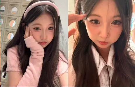Super sexy big-eyed sister [Liu Yixin] cute Yan value long legs contrast bitch, sex private shoot by love rat out