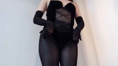 Black Silk with Bunny Dress Up Perfect Lori