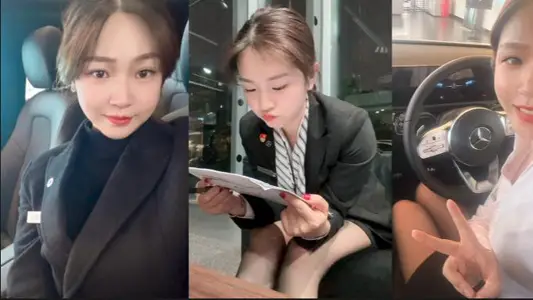 Jiangsu Suzhou Mercedes-Benz 4S Store Female Sales [Li Min] Devotions for Performance, Uniform Tempts Hotel Fighting Customers Video Outflow