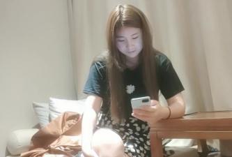 The little young woman with a strong breath pulled open her underwear, cut the hole, and gave her obedient oral sex.