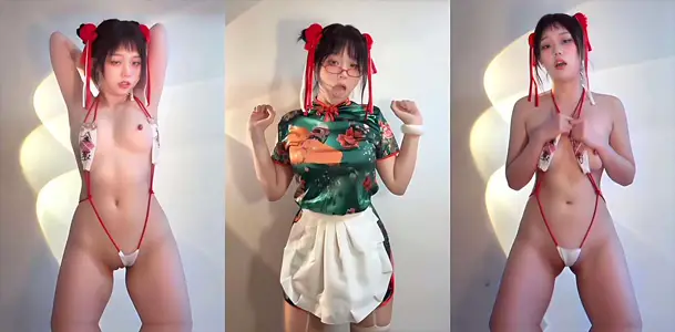 Twitter contrast welfare Ji [yummy_707] new year special, passion naked dance enchanting caressing mei gourmet white tender figure infinite temptation