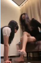 Black cat tart licking feet addiction, tongue tease makes you horny