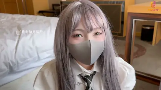 [The best contrast school flower] White Tiger Nen Cave Break Open and Play with Milk Rabbit Student Sister Taught to be Bitch Anal Plug Vibrator Dropping Wax to Punish Honey Liquid After Spraying